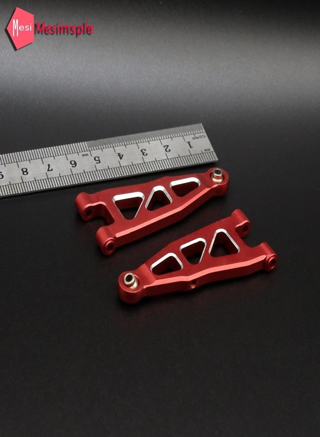 Mesimsple Alloy Front Lower Suspension A Arm 6061 Alum for Arrma 1/18 Granite Typhon Grom Mega 380 Upgrades Part Red - Image 3